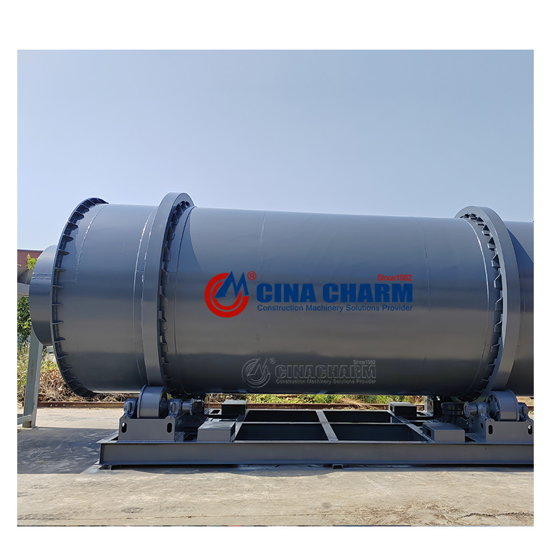 High efficiency sand dryer dry powder mortar production line