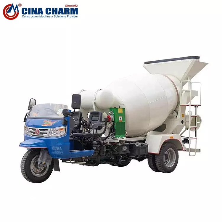 Maliit na kapasidad 1-3 CBM concrete mixer truck