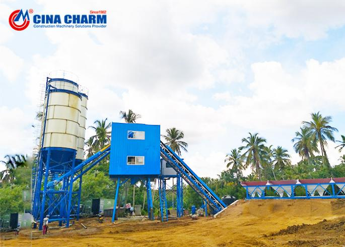 HZS60 concretum batching plant