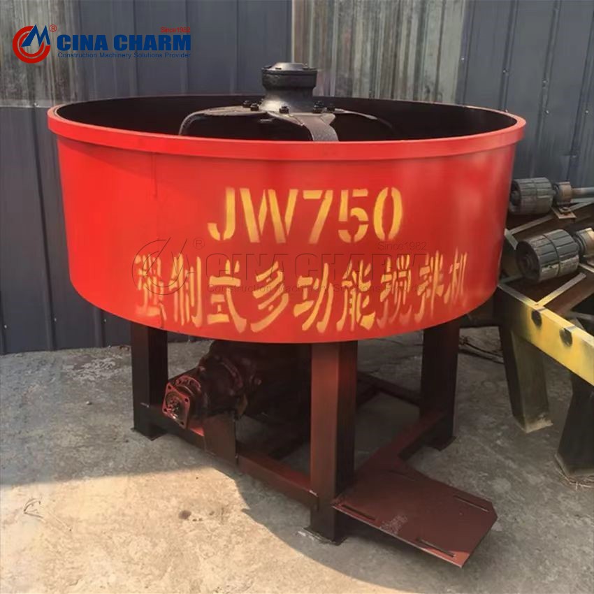 JW500/750 pan concrete mixer pan concrete mixer for sale